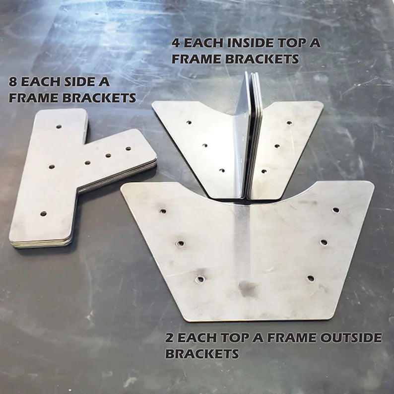 4 x 4 Rustic Swing Set Bracket Kit designed for 4x4 Beams